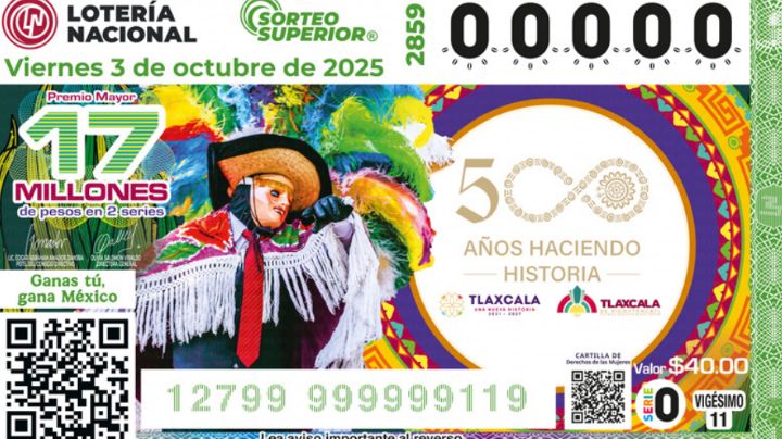 Lista COMPLETA de GANADORES del Sorteo Superior No. 2859 de la Lotería Nacional de este viernes 3 de OCTUBRE