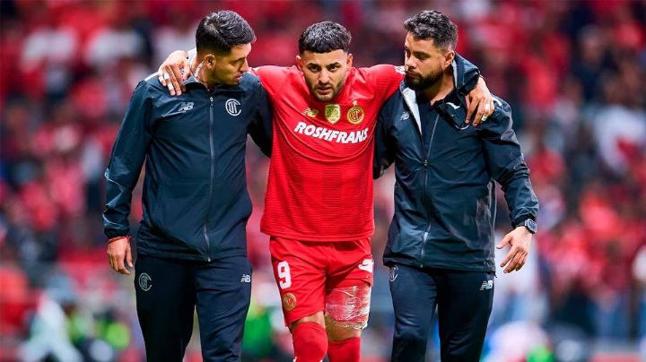 Alexis Vega reaparece tras lesión; trabaja en su recuperación para volver al Toluca en la Liguilla