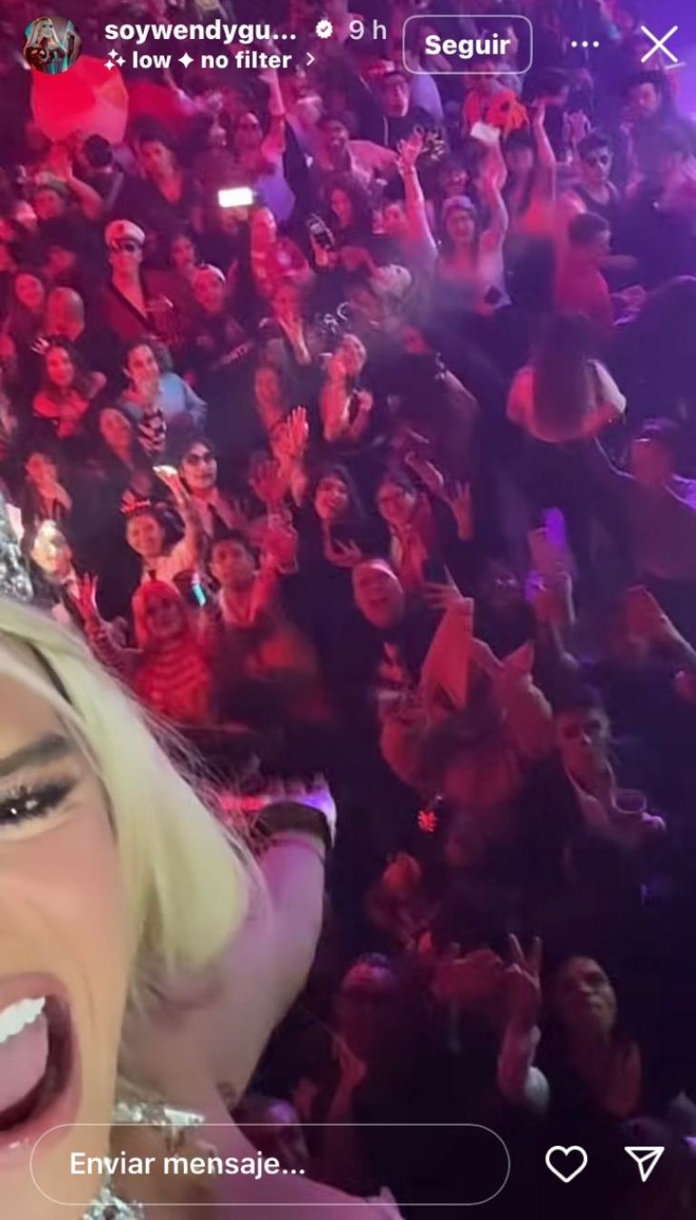 Wendy en su fiesta de 'Wicked'