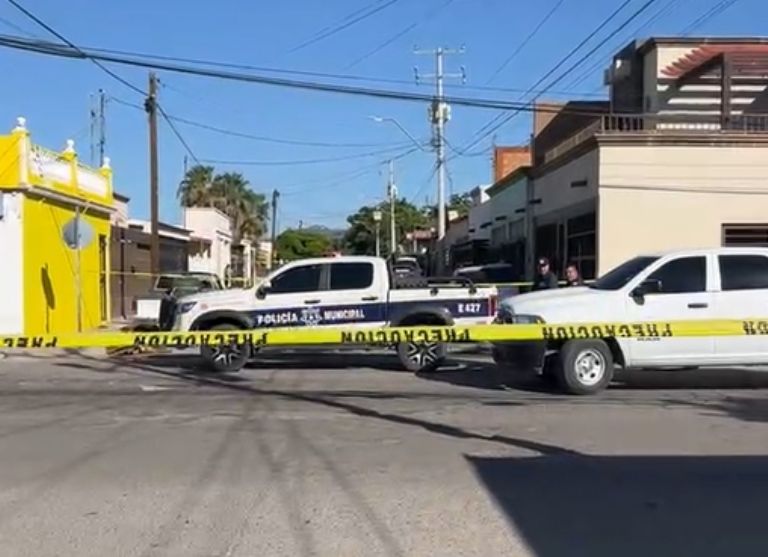 La escena del crimen fue resguardada por autoridades