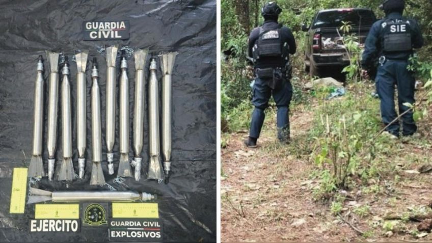 Desmantelan narcocampamento del CJNG en Michoacán; encontraron explosivos para drones