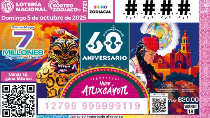 Lista COMPLETA de GANADORES del Sorteo Zodiaco No. 1721 de la Lotería Nacional de HOY, domingo 5 de octubre