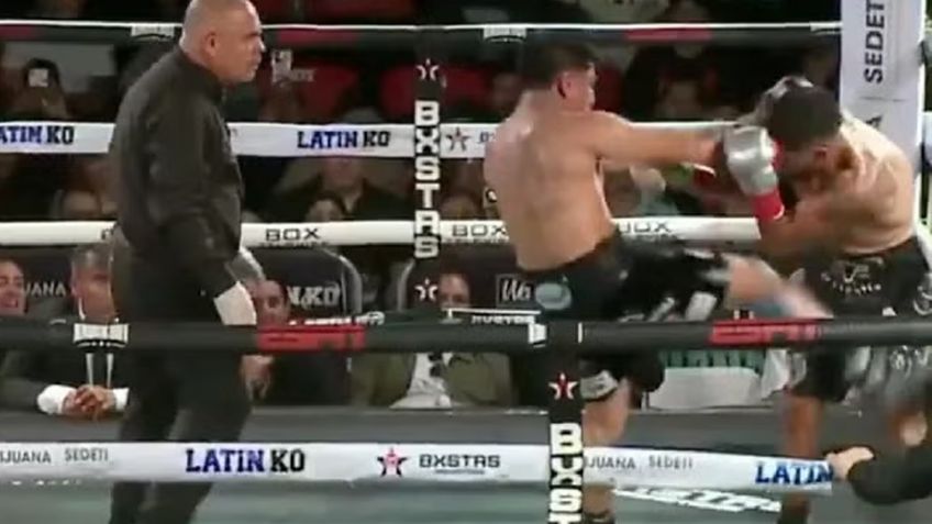 El boxeador mexicano Ángel 'Tashiro' Fierro propinó una patada a su rival y fue descalificado