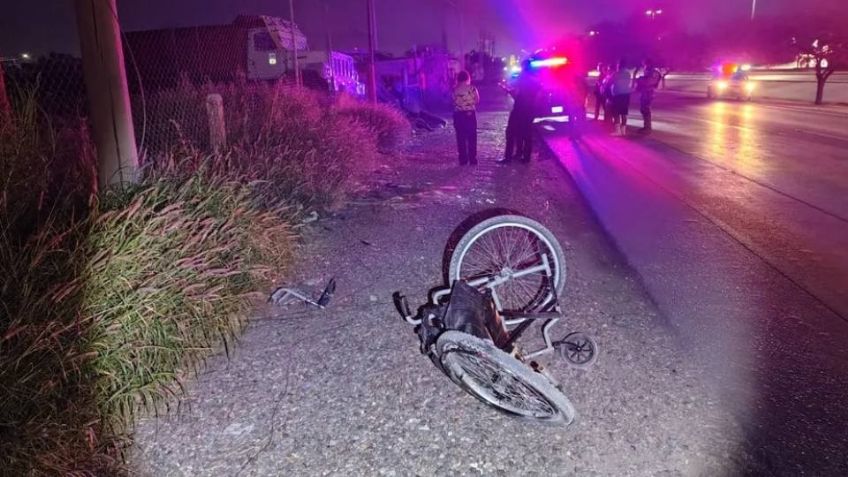 Su familia lo buscaba: Atropellan y matan a un hombre en silla de ruedas en Coahuila