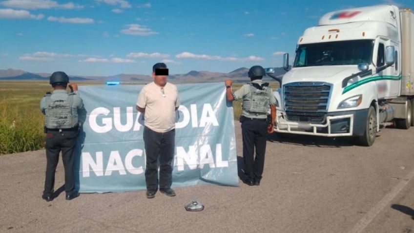 Sorprenden a conductor de tráiler con metanfetamina en carretera Agua Prieta - Janos