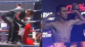 Foto ilustrativa de la nota titulada: Tunden a boxeador mexicano por usar la bandera de México como trapeador durante pelea en Francia