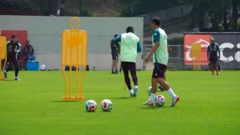 La Selección Mexicana ya entrena con el Trionda