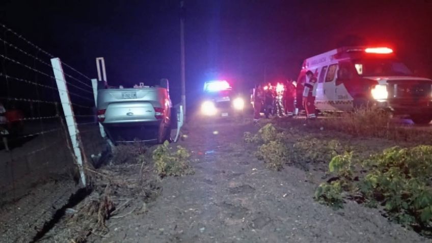 FUERTE accidente al suroeste de Ciudad Obregón moviliza a las autoridades; hay una víctima