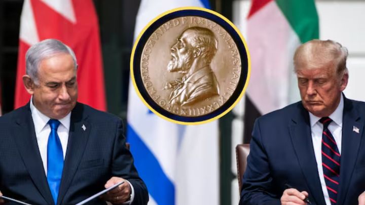 El primer ministro israelí, Benjamín Netanyahu, pidió que se otorgue el Premio Nobel de la Paz a Donald Trump