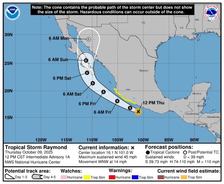 En Sonora, las afectaciones pueden ser especialmente en el sur de la entidad