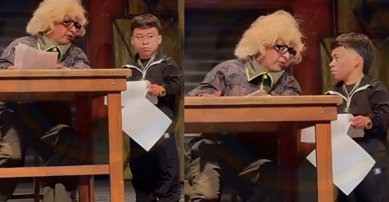 Abelito ya se encuentra ensayando su primera obra de teatro