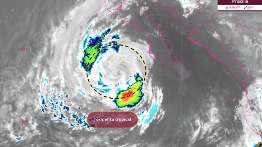 Ciclón 'Priscilla' pierde fuerza: ¿Cuáles serán sus efectos en México HOY jueves 9 de octubre?