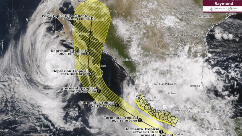 Se forma la tormenta tropical 'Raymond'. ¿Afectará a Sonora? Esto dice el pronóstico del clima; estos días lloverá