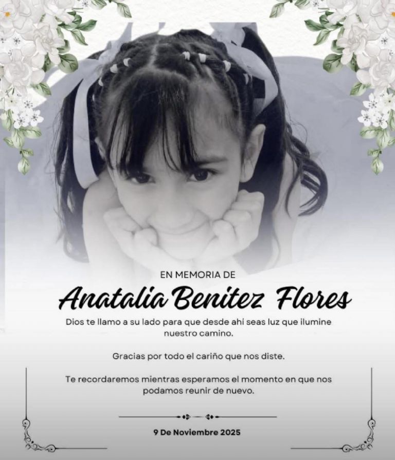 Se reporta el fallecimiento de la menor por dengue 