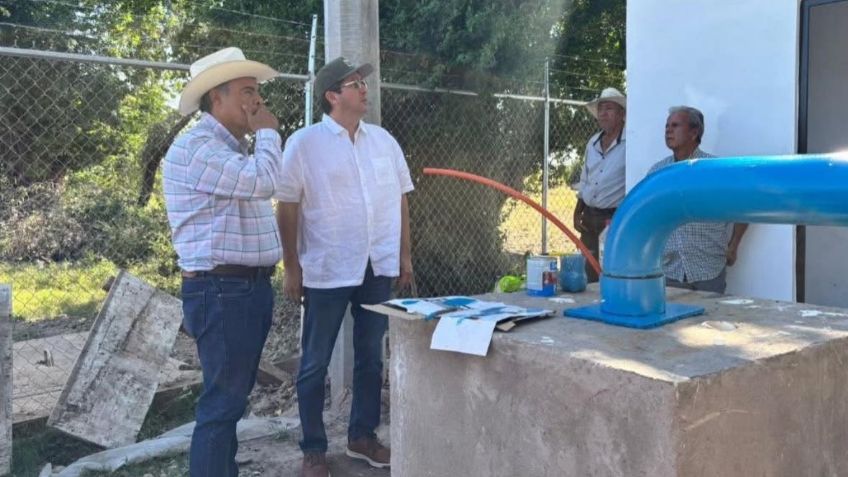 Conagua supervisa obras clave para el abastecimiento de agua en el municipio de Navojoa