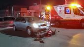 Foto ilustrativa de la nota titulada: Sedán atropella a motociclista en el Centro de Ciudad Obregón; tuvo que ser hospitalizado