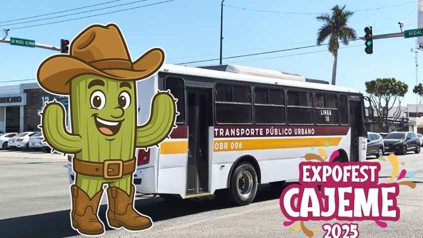 Con precios de 20 y 10 pesos partirán seis rutas de camiones desde la ExpoFest Cajeme 2025