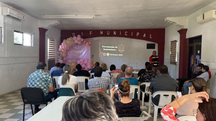 Comerciantes de Huatabampo se capacitan con Protección Civil para evitar cierres