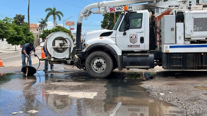 Colectores de drenaje colapsados son el principal reto para el Oomapas en Navojoa