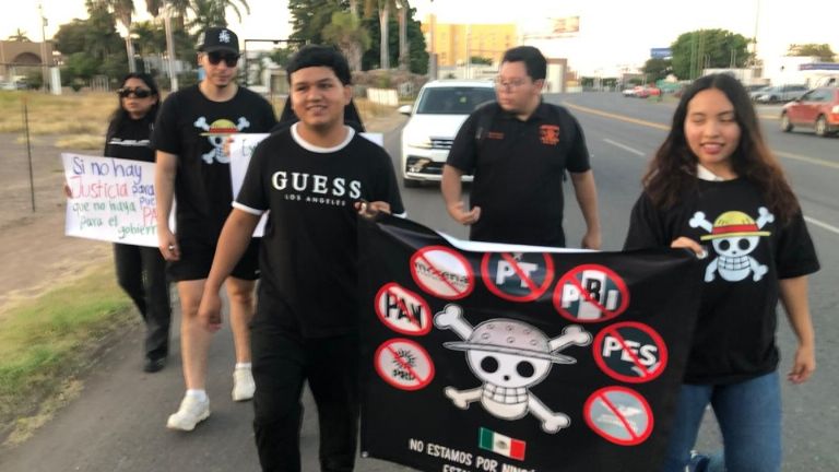 Marcha de la Generación Z en Ciudad Obregón
