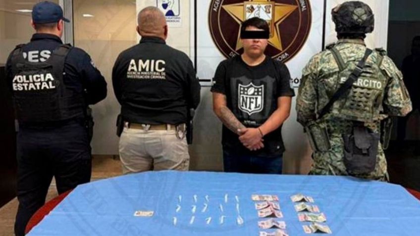 Capturan a presunto narcomenudista en Cajeme y aseguran varios envoltorios de 'crystal'