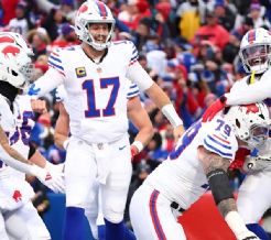 Allen y los Bills embisten fuerte y le pasan por encima a los Buccaneers