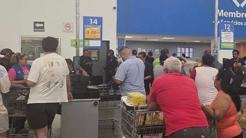 En pleno Buen Fin 2025, hombres armados irrumpen en Sam's Club y ejecutan violento atraco