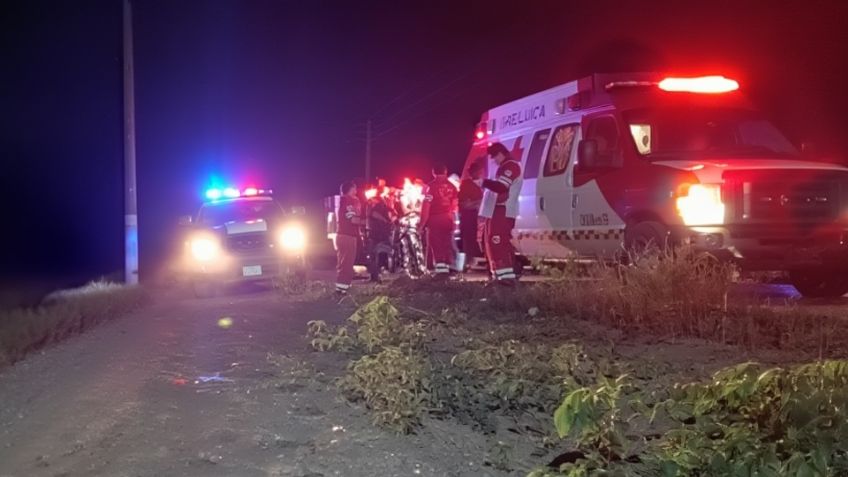 Otro accidente en el Valle del Yaqui: Choque de sedán y camión repartidor deja un lesionado