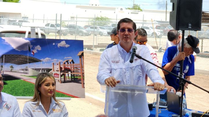 Ayuntamiento de Navojoa da a conocer avances de la construcción de la primaria 'Fundación Nissan'