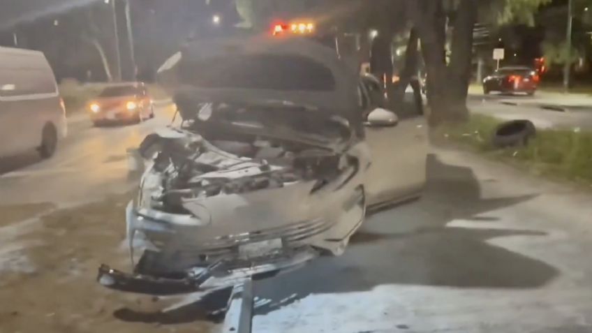 Código Rojo en CDMX: Hallan coche destruido y sin llantas en CU; desconocen paradero del conductor