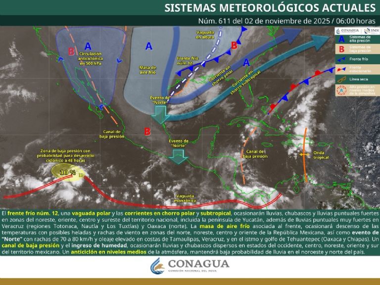 Aquí toda la información sobre el clima en México. Foto: Conagua