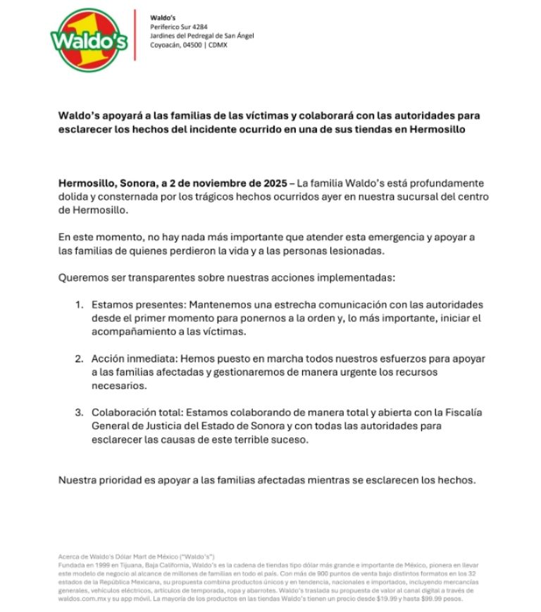 Comunicado de Waldo's