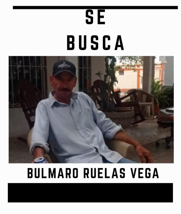Reportan desaparición de Bulmaro Ruelas Vega en Ciudad Obregón. 