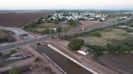 Foto que representa a Conagua entrega el Canal Navojoa con nuevo revestimiento en el Valle del Mayo