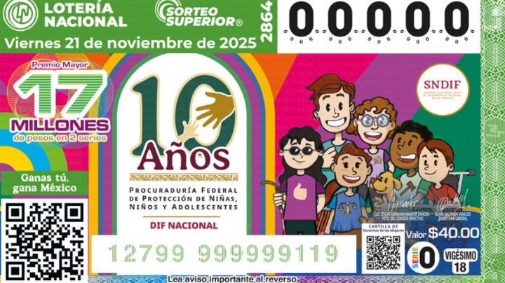 Lista COMPLETA de GANADORES del Sorteo Superior No. 2864 de la Lotería Nacional HOY viernes 21 de NOVIEMBRE