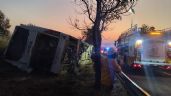 Foto ilustrativa de la nota titulada: Tragedia en carretera Morelia–Pátzcuaro: Autobús volcado deja 10 víctimas mortales y 20 heridos