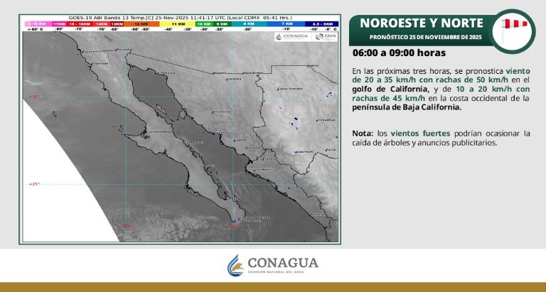 Pronóstico del clima en México. Foto: Conagua