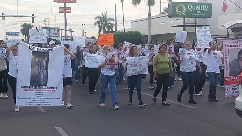 Ciudad Obregón: Por tercer día, marchan para exigir localización con vida de Raymundo Armenta