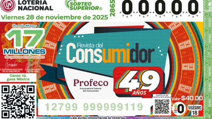 Lista COMPLETA de GANADORES del Sorteo Superior No. 2865 de la Lotería Nacional HOY viernes 28 de NOVIEMBRE