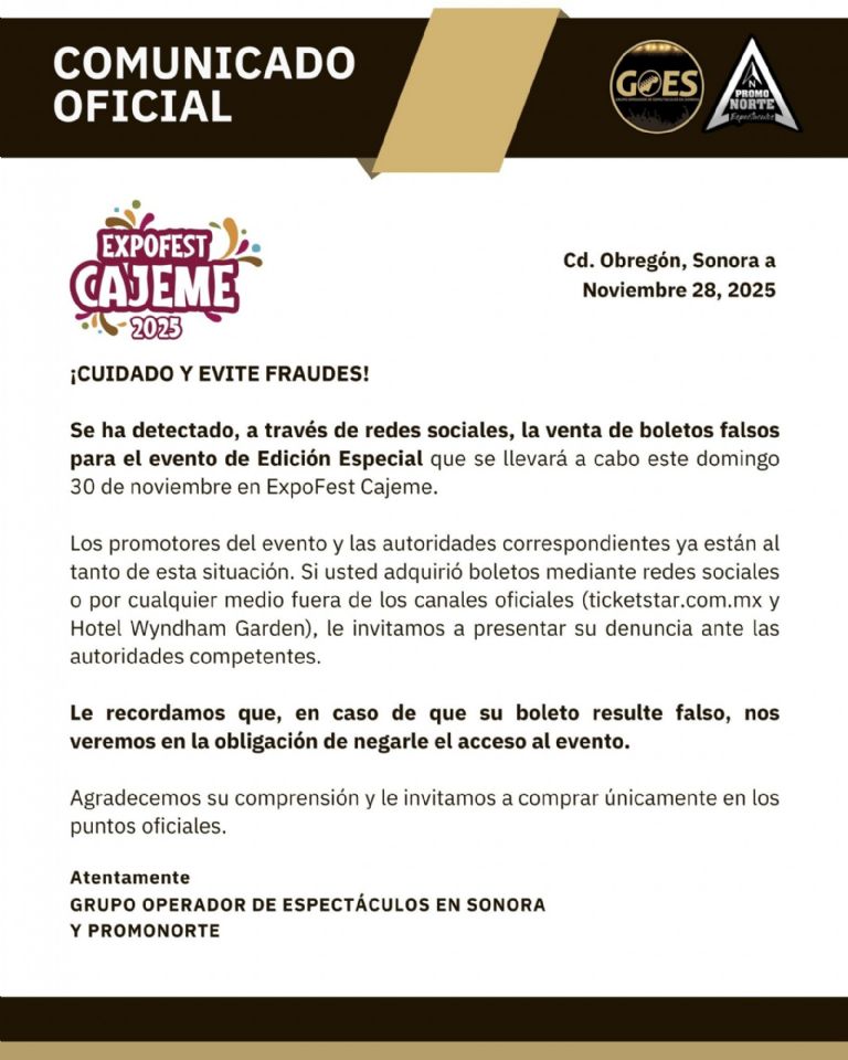 Alertan por boletos falsos 