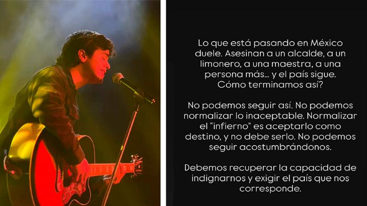 El cantante Julio Ávila, de 'La Academia 2024', se une al luto por la explosión en Waldo's Hermosillo