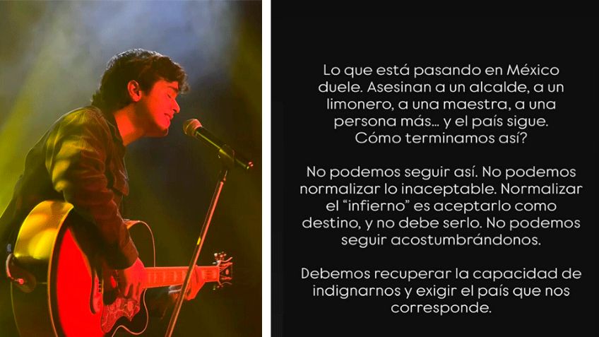 El cantante Julio Ávila, de 'La Academia 2024', se une al luto por la explosión en Waldo's Hermosillo