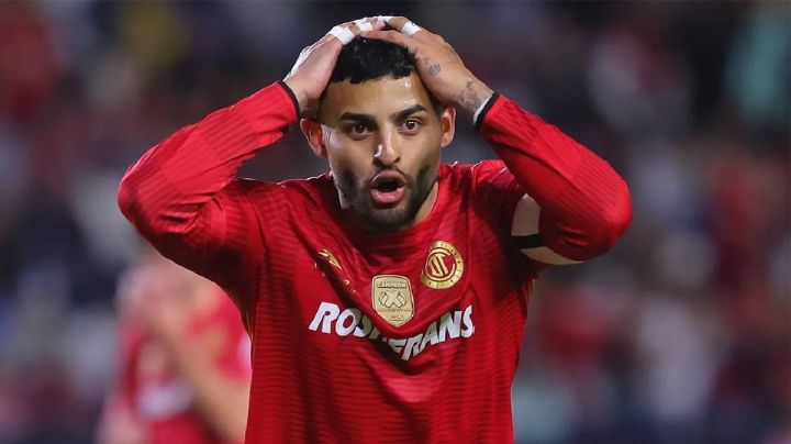 Alexis Vega es duda para disputar las semifinales del Apertura 2025 con los Diablos del Toluca