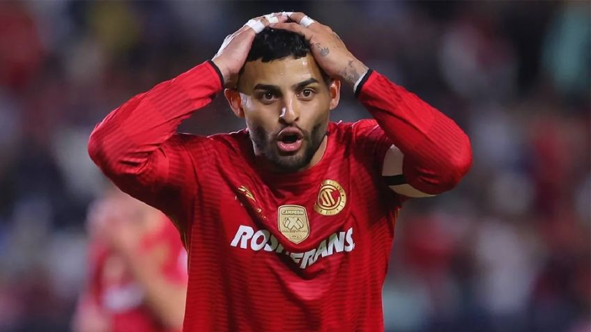 Alexis Vega es duda para disputar las semifinales del Apertura 2025 con los Diablos del Toluca
