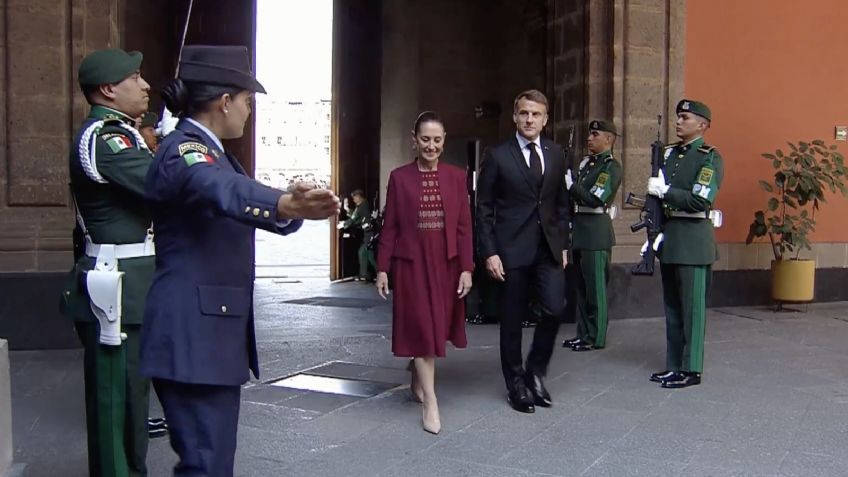 Emmanuel Macron llega a Palacio Nacional para reunión con Claudia Sheinbaum: Esta es la AGENDA