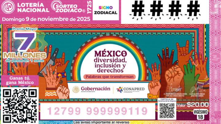 Lista COMPLETA de GANADORES del Sorteo Zodiaco No. 1725 de la Lotería Nacional de HOY domingo 9 de NOVIEMBRE