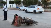 Foto ilustrativa de la nota titulada: Choca motociclista contra auto de empresa al norte de Navojoa; tuvo que ser hospitalizado