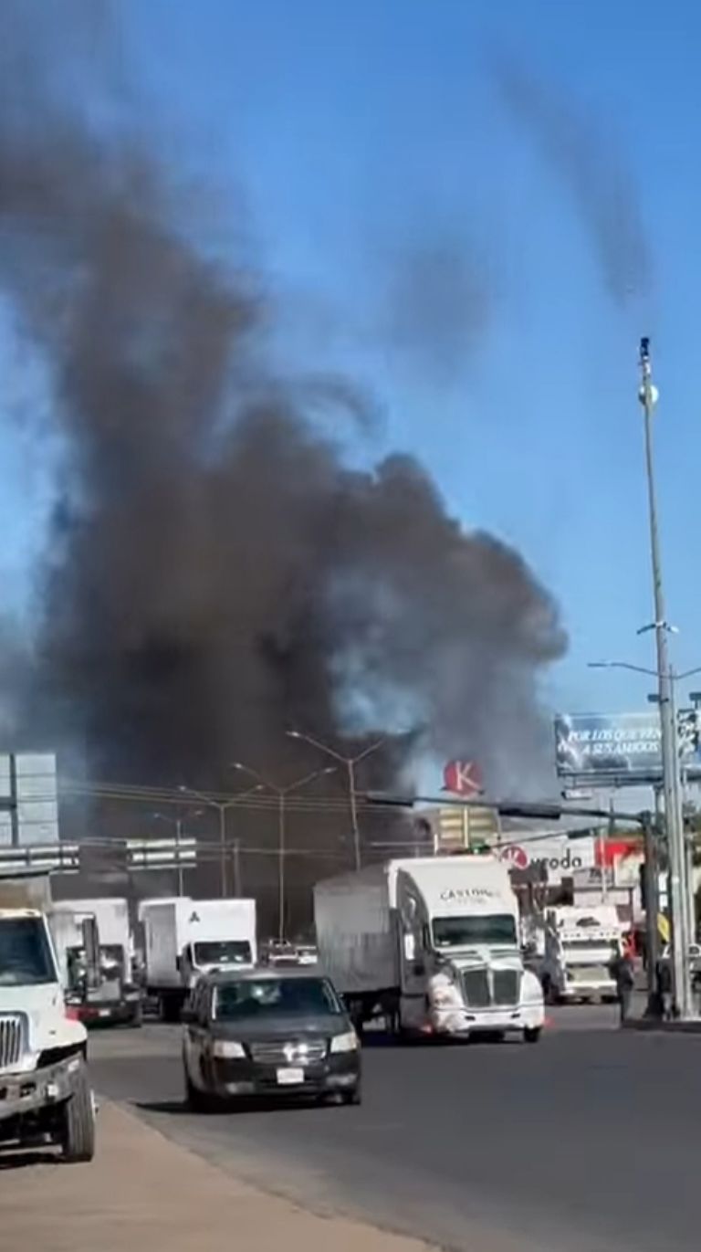 Las llamas comenzaron a elevarse 