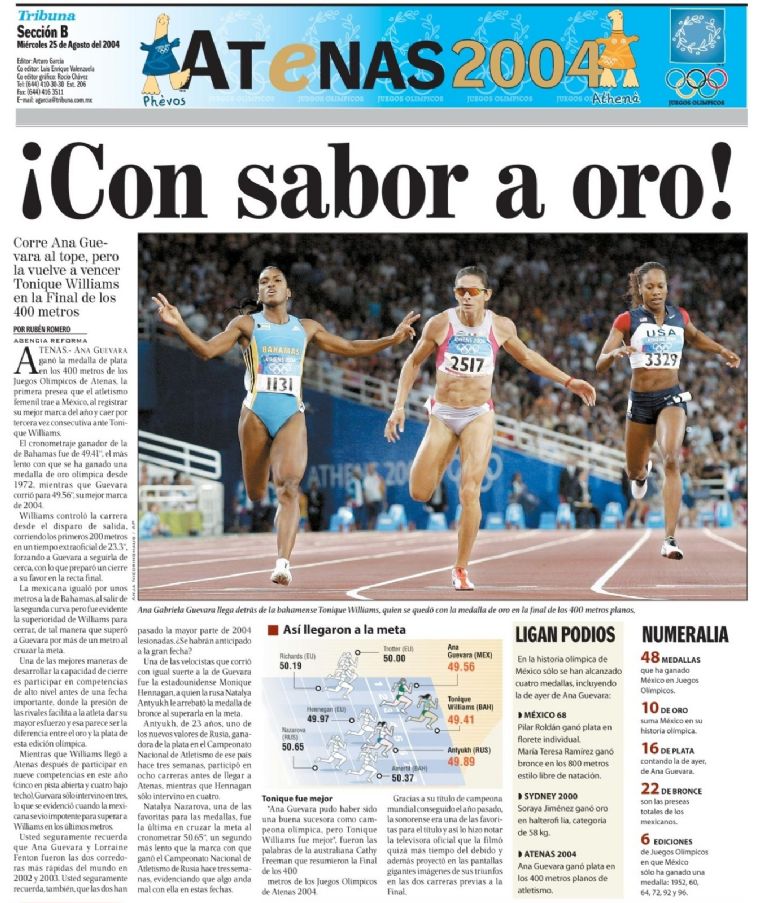 60 años, 60 historias: Una plata que sabe a oro para Ana Gabriela Guevara