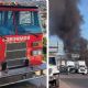 Nogales: Conato de incendio en desagüe de prolongación Obregón; un indigente habría iniciado el fuego